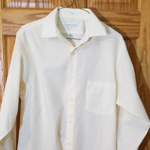 Cream mens dress shirt